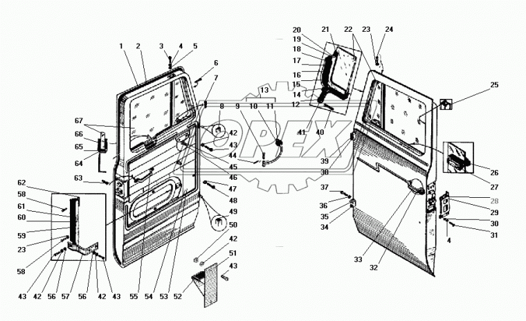 377-6106026-01 Петля в сборе ПАЗ-3205