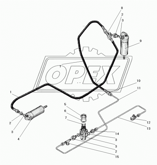 339992 Фитинг Тройник Рнаруж=М14х1,5/Рнаруж=М14х1,5/Рнаруж=М10х1 L=46х46 Урал