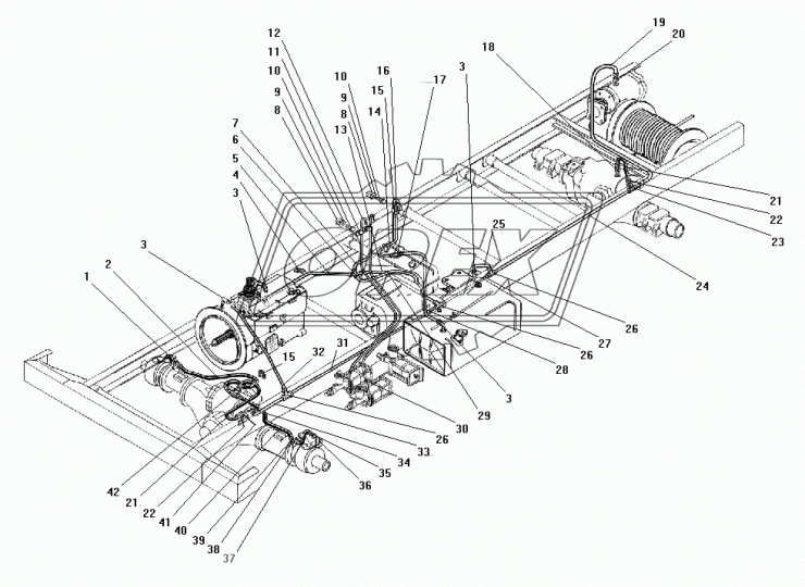 375-4245035-01 Трубка (алюм.) ф8 L=920 Ш=М14+К14/Ш=М14+К14 от бака к фильтру отстойнику УРТ