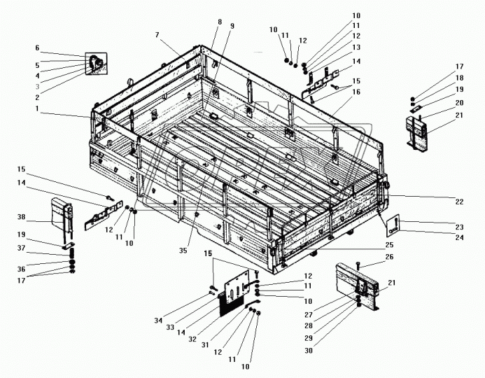 375-8500026-Б Брызговик L=530х400 с резиновым брызговиком Урал