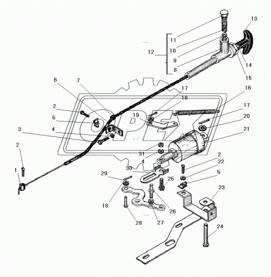 4320Я3-1108326 Кронштейн правый Урал