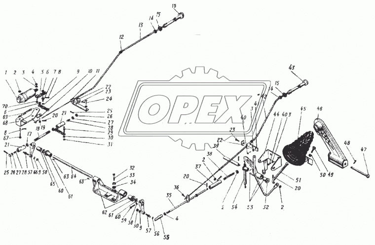4320-1108044 Тяга в сборе Урал