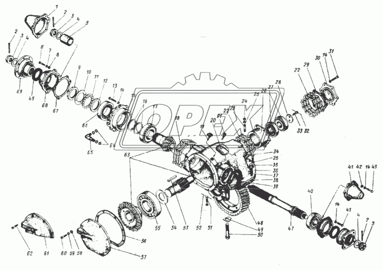 4320-2402109 Шайба С/И прижимная редуктора заднего моста УРАЗ-4320 Урал