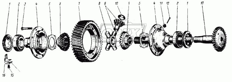 4420-2702089 Брус УРАЛ устройства седельного Урал