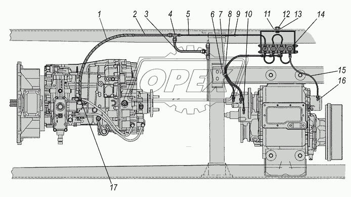 4320ЯХ-4202422 ТРУБКА ВОЗДУХОВОДНАЯ 5 Урал