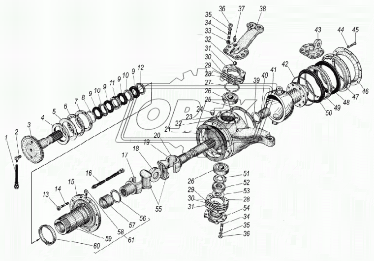 5557-2303065-02 ПОЛУОСЬ ПЕРЕДНЯЯ Урал