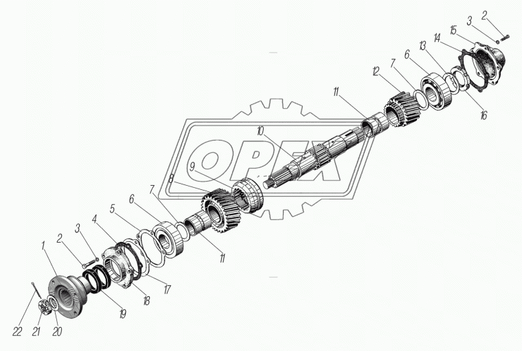 4320ЯМ-1802027 Крышка переднего подшипника УРАЛ Урал