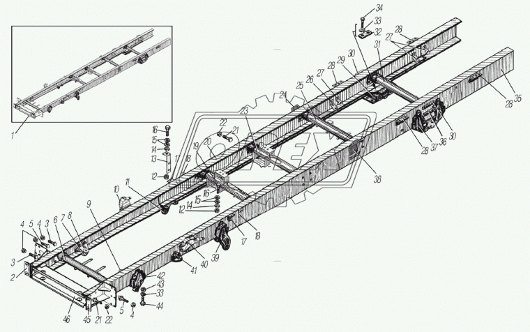 4320Б5-2905535 КРОНШТЕЙН АМОРТИЗАТОРА Урал