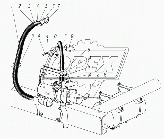 4320Я5-1015555 Прокладка УРАЛ трубки двигателя Урал