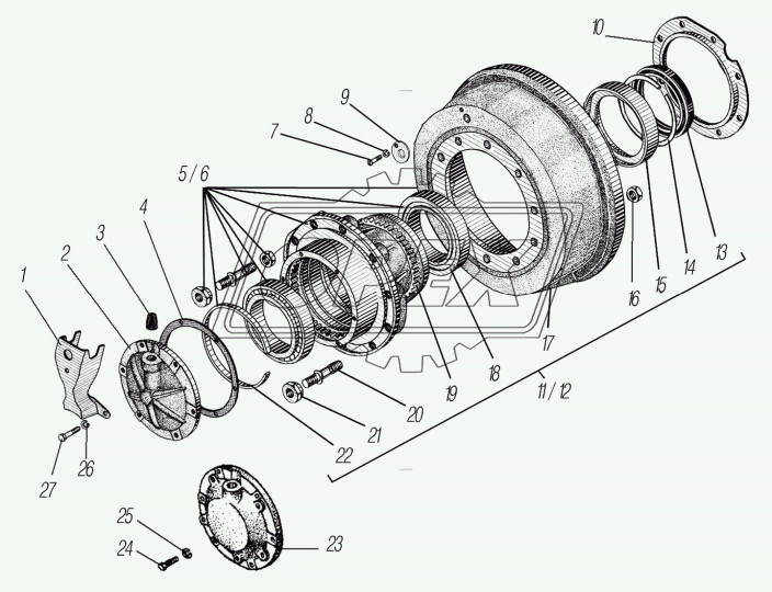53236Х-3124087 Кожух защитный колесного крана Урал