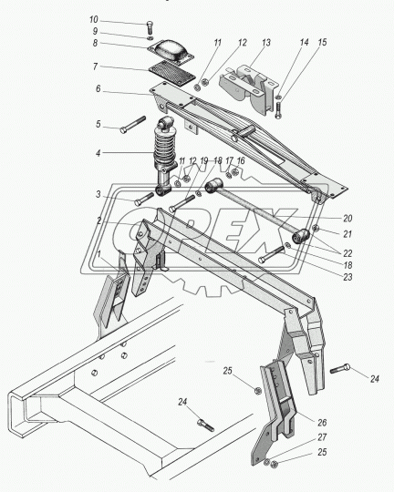 6370-5001113 Втулка УРАЛ кабины Урал