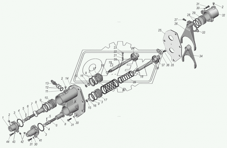 4320П2-1803051 Упор поршня механизма переключения УРАЛ Урал