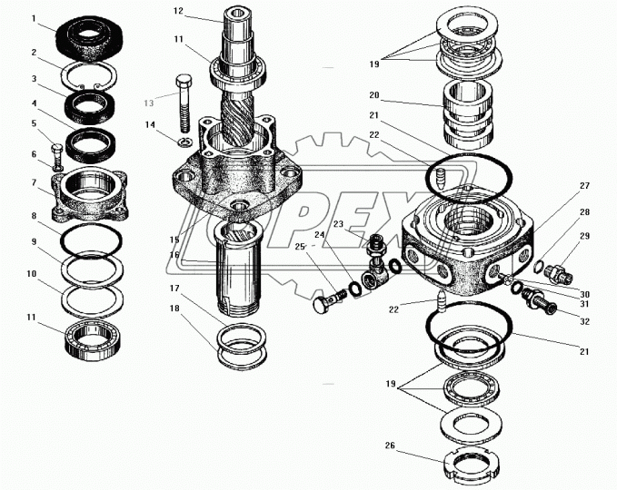 4322-3408660 Фитинг (штуцер) прямой; под шланг ф16/ под круг.штуц. ф20мм; L=72 Урал