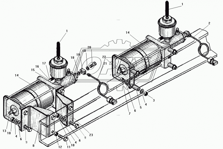 5323РХ-3506014-10 Трубка к тормозному цилиндру Урал