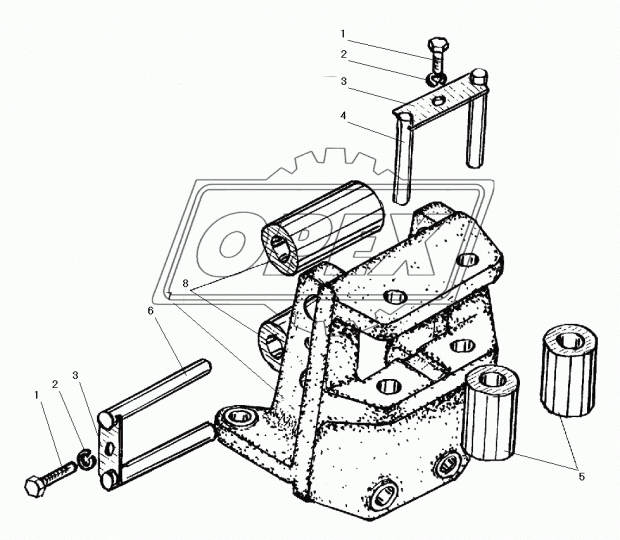 5323-4501274 Ролик направляющий горизонтальный Урал