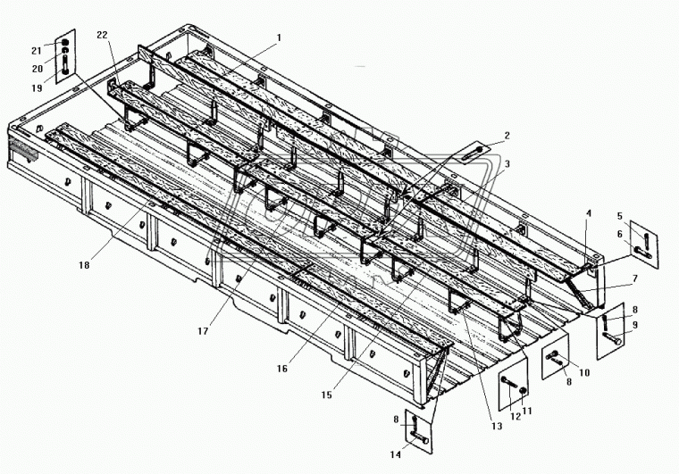 5323-8506140 Сиденье среднее заднее