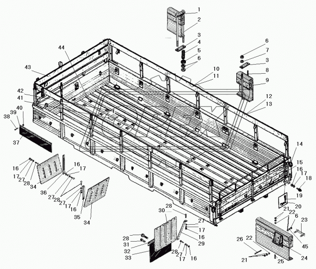 5323-8502201 Решетка боковая левая Урал