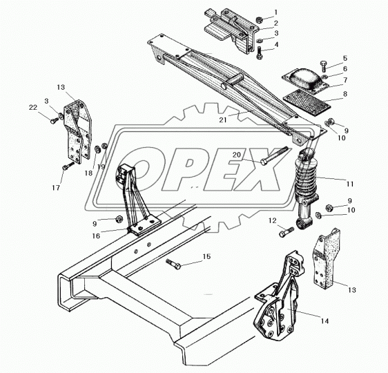 332713 Болт ГОСТ-7798 М16х110х1,5 RVI LCV (1970-2020); М16х105х1,5 Урал