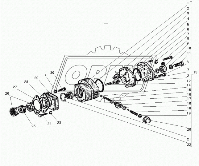 4595631610 Гайка С/И М12х1,25; колпачковая топливного насоса ПЖД Урал