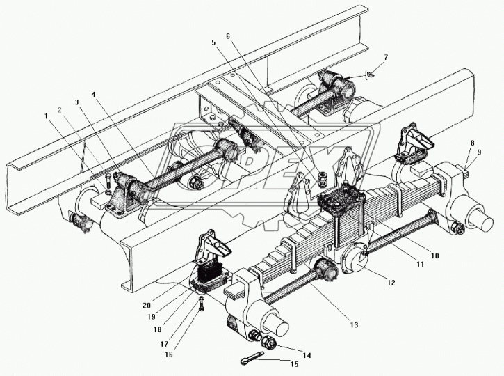 4322-2919006 Штанга реактивная верхняя Урал