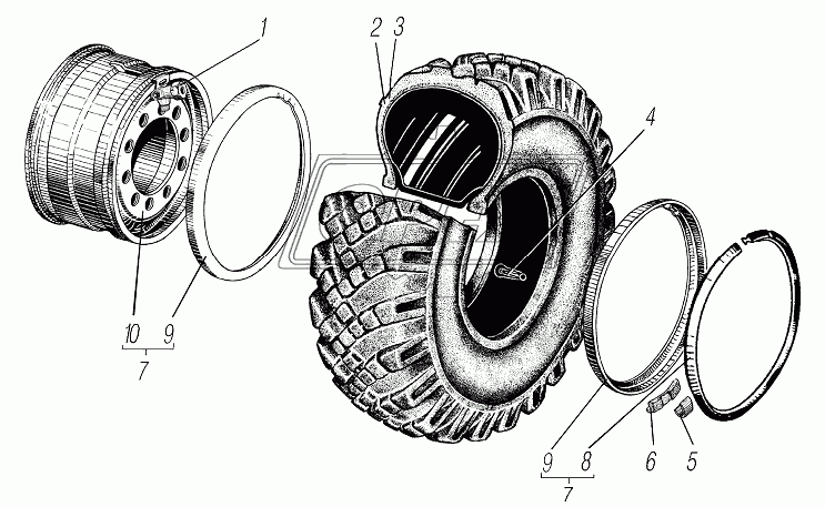 53236Х-3106008-10 ШИНА Урал