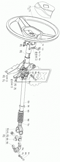 5323Ф-3402035 Шарнир УРАЛ колонки рулевой Урал