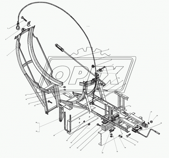 55571-3105200 Основание держателя Урал