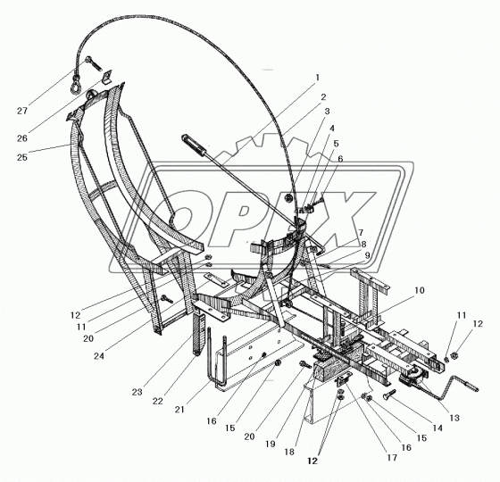 44202-3105200 Основание держателя Урал