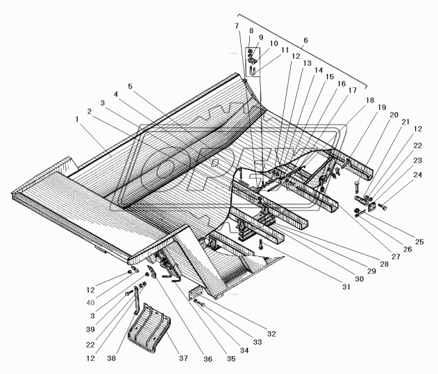 5557-8614090 Скоба L=65 S=20 М12х1,75 Р=37 хомут Урал