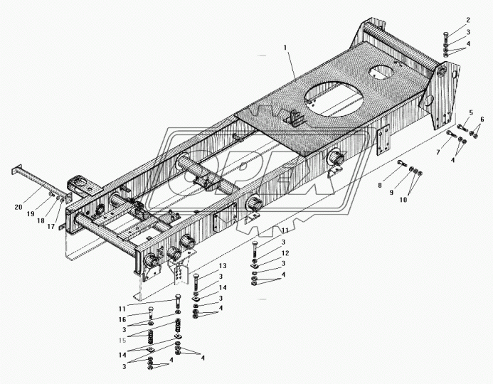 55571-8601140-01 Шайба С/И (сталь) ф21х44х10 овальная Урал