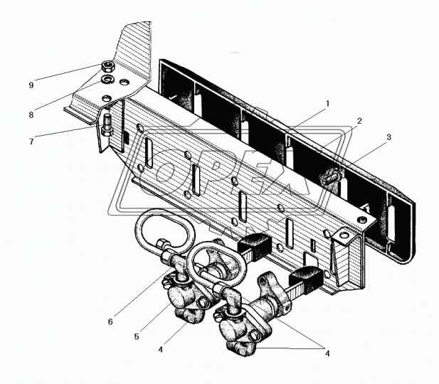 5557-8606050 Панель управления кузовом Урал