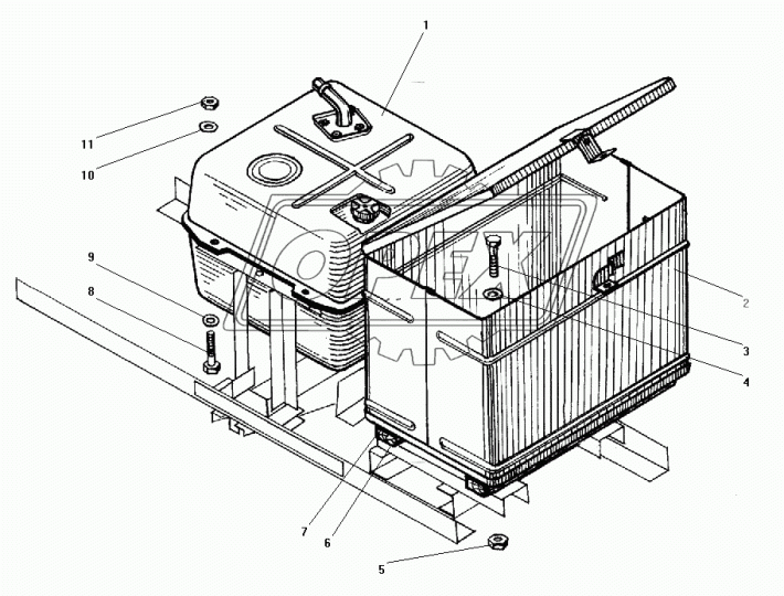 4420-3919005 Ящик инструментальный в сб. Урал