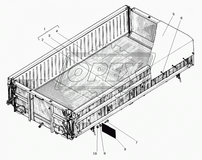 5557-8502010-11 Борт боковой Урал