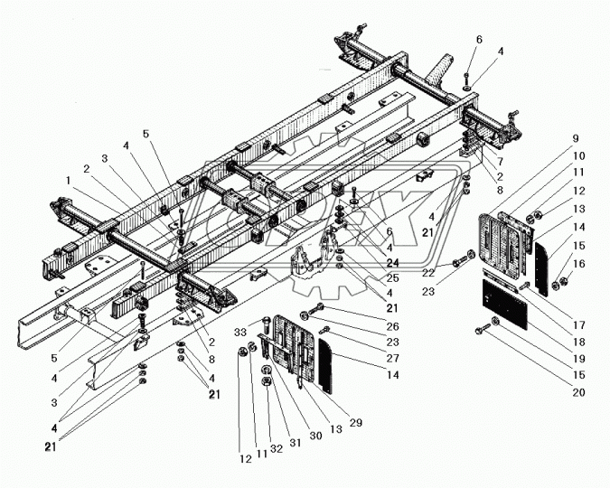5557-8404176 Брызговик боковой Урал