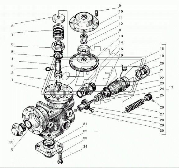 5511-8607031 Фитинг Штуцер КАМАЗ