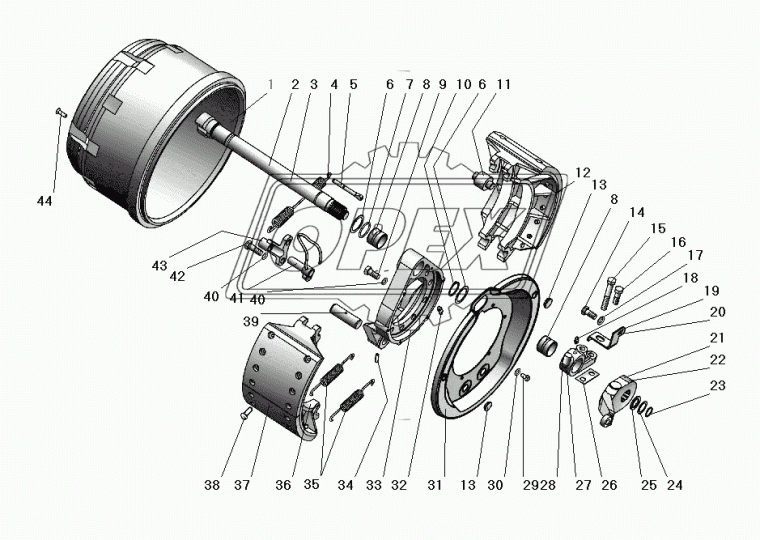 3502044Е260 Кольцо (РТИ) круг.сеч. 042-050-36 подводного патрубка Урал