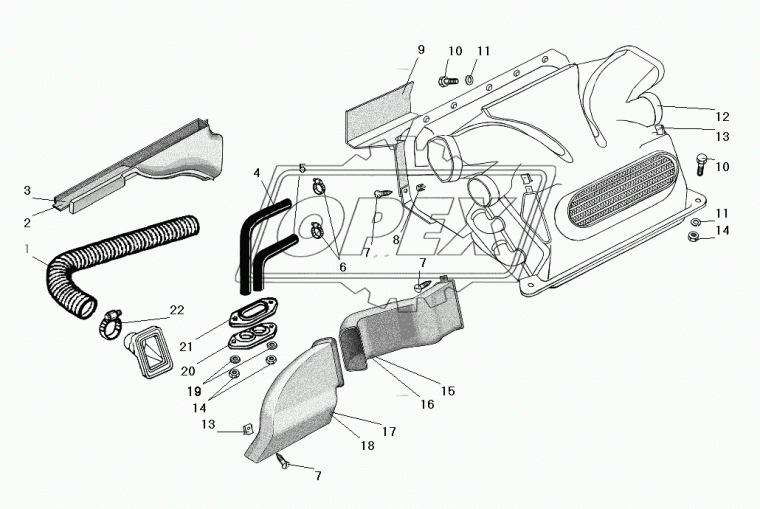 532301-8120043 Шланг УРАЛ отопителя Урал