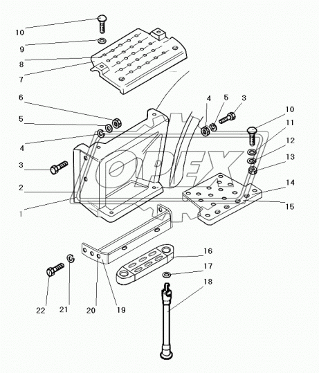 532301-8405016 Кронштейн правый Урал