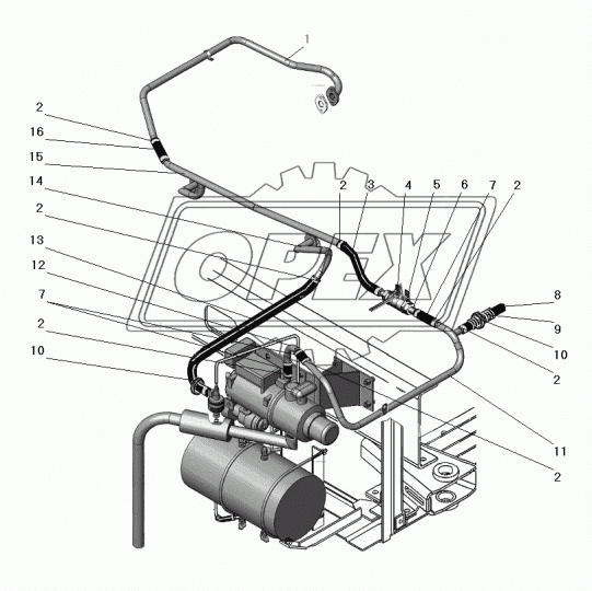 375-1015104 Шланг соединительный Урал