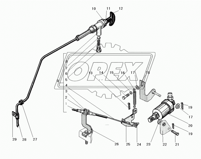 4320Я7-1108046 Кронштейн оболочки тяги останова Урал