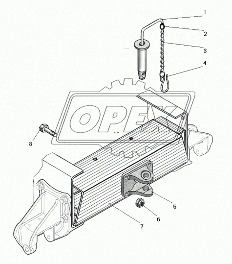 63645-2805038 Крюк шкворня Урал