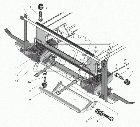 63685-2803024 Каркас буфера Урал