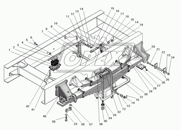 6364-2916056 Кронштейн стабилизатора Урал