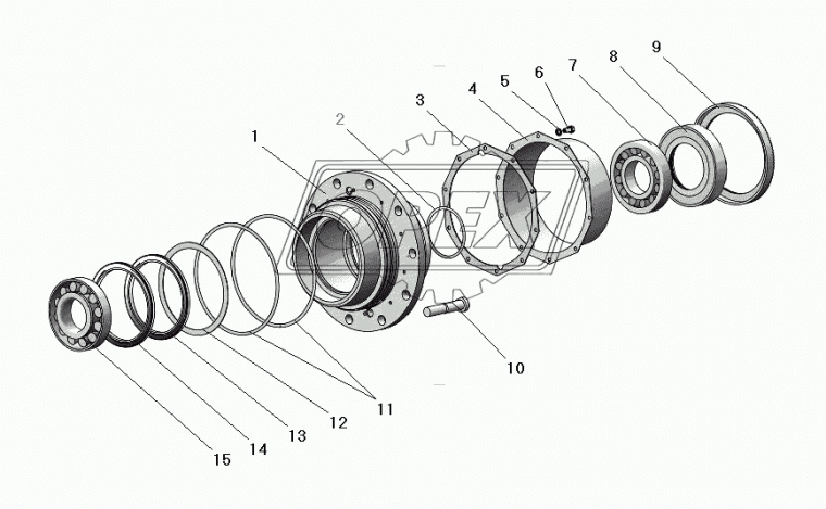 32222 Подшипник 110х200х56 ролик.радиал. 1-ряд. (внутр.обойма подвиж.) BPW (1970-2020), SAE-GIGANT (1970-2020), SCHMITZ (1970-2020); (ЛИАЗ)