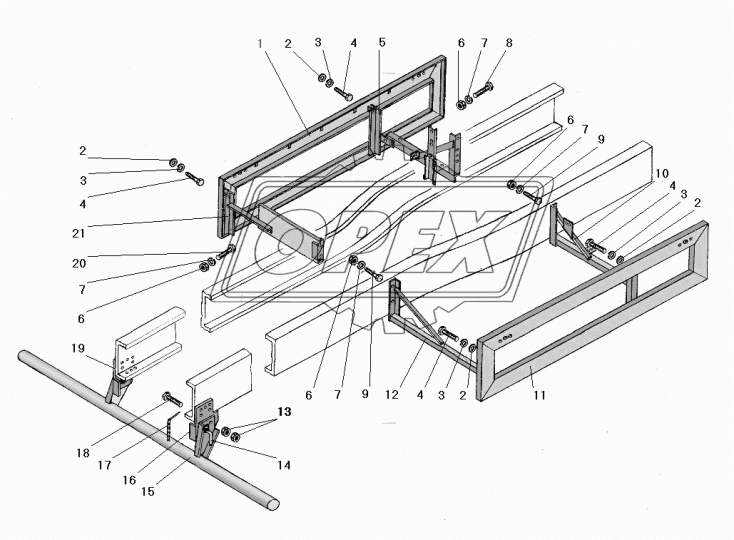 63645-3932018 Кронштейн Урал