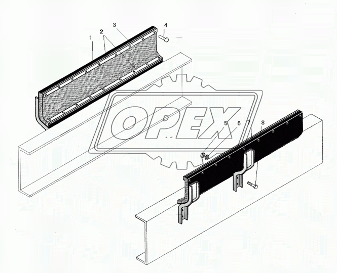 63685-1061041 Щит верхний правый Урал