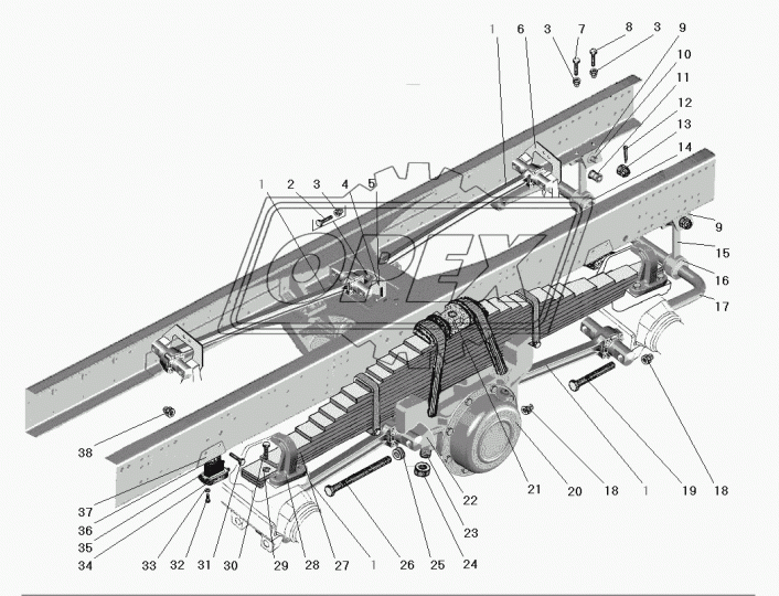 6364-2912410 Гайка ГОСТ-5915 М30х2 h=36 К=36 Урал