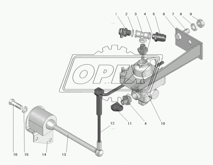 63685-3506688 Тяга вертикальная Урал