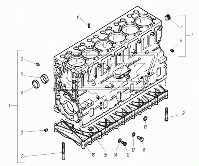 650.1002011 Блок цилиндров в сборе ЯМЗ-650 ЯМЗ