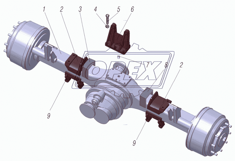 6370-2401066 КРОНШТЕЙН ОПОРЫ РЕССОРЫ Урал